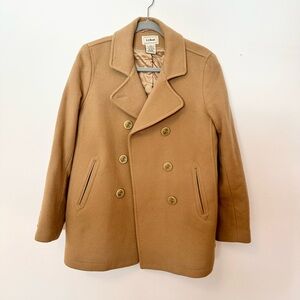 L.L. Bean Camel Peacoat